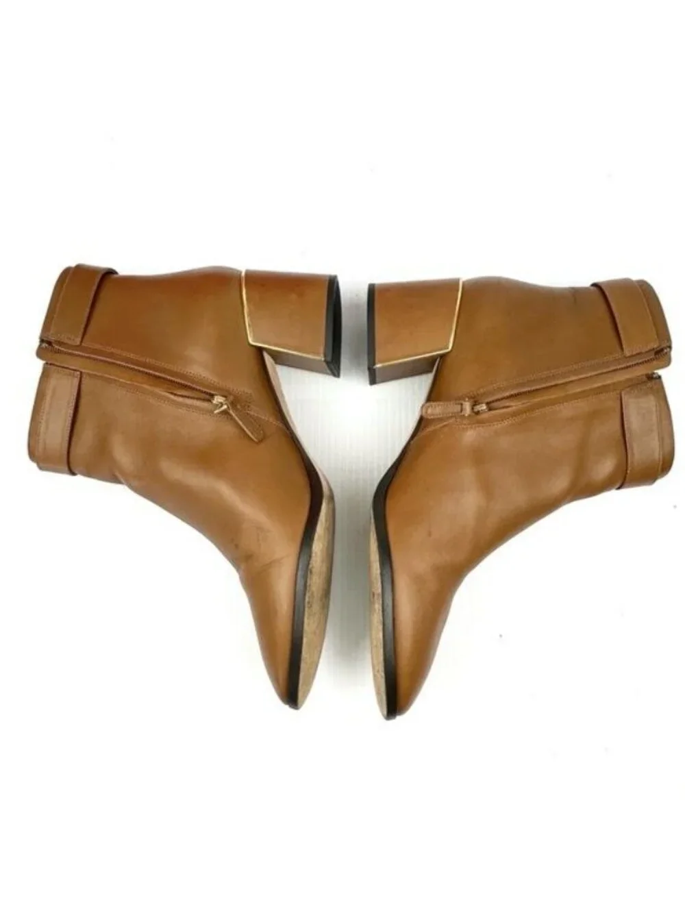 Tory Burch Sofia 60mm ankle heeled  Booties Festival brown Size 11